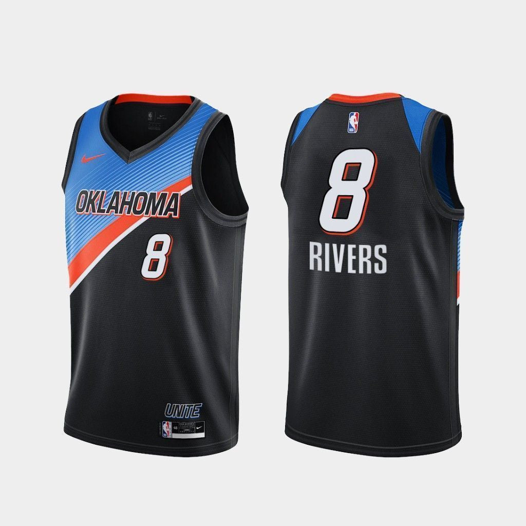 Austin Rivers Oklahoma City Thunder 2020-21 City Black Swingman Jersey