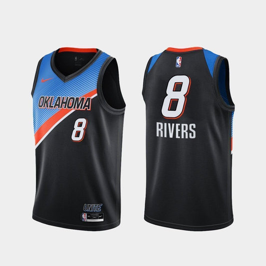 Austin Rivers Oklahoma City Thunder 2020-21 City Black Swingman Jersey