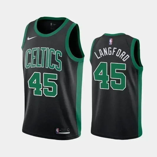 Boston Celtics #45 Romeo Langford Statement Black Swingman Jersey