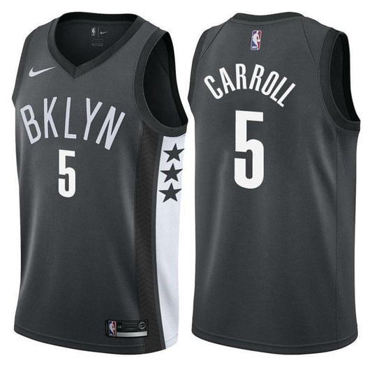 Brooklyn Nets DeMarre Carroll Statement Black Swingman Jersey
