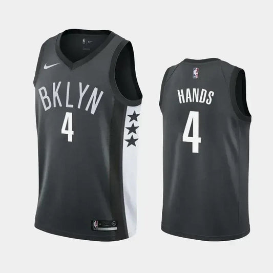 Brooklyn Nets #4 Jaylen Hands Statement Black Swingman Jersey