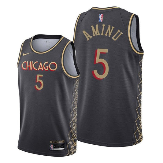 Al-Farouq Aminu Chicago Bulls 2020-21 City Black Swingman Jersey