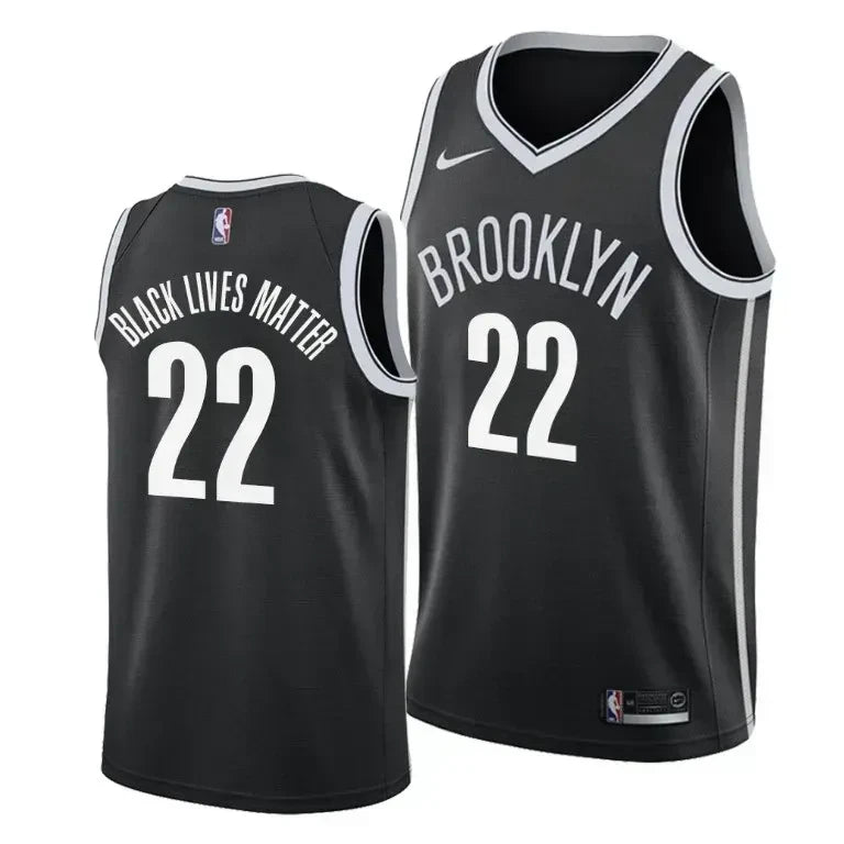 Caris LeVert Black Lives Matter Brooklyn Nets Social Justice Icon Black Swingman Jersey