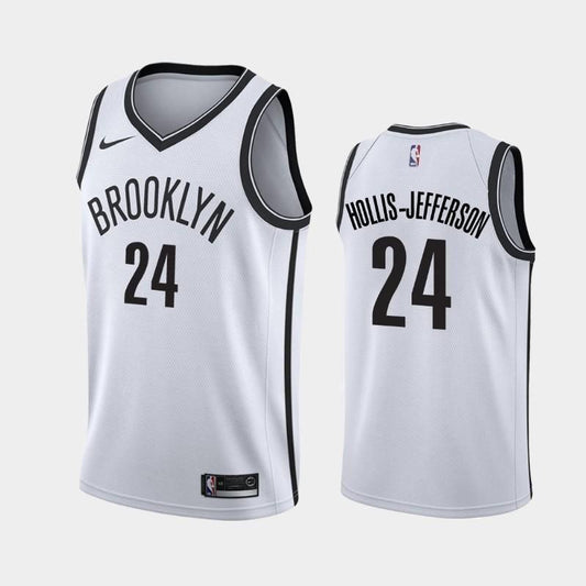 Brooklyn Nets #24 Rondae Hollis-Jefferson Association White Swingman Jersey