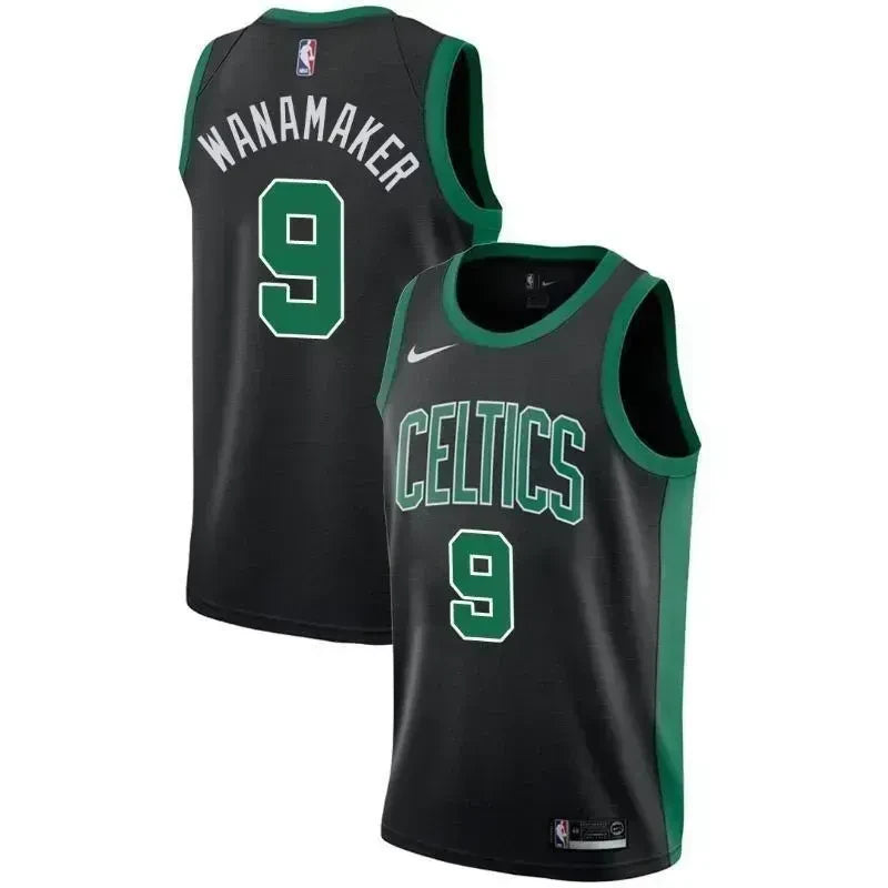 Boston Celtics #9 Bradley Wanamaker Statement Black Swingman Jersey