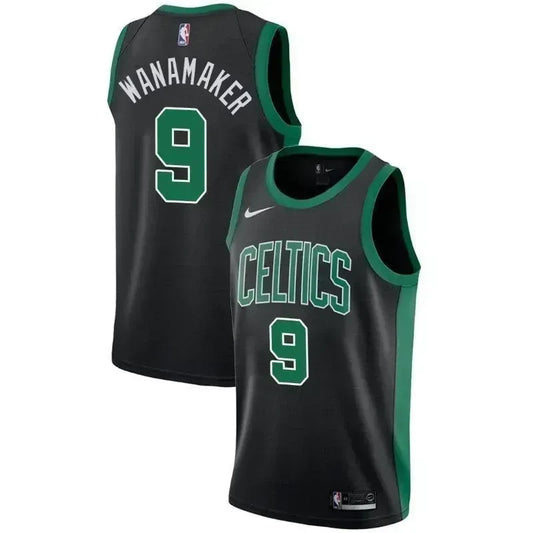 Boston Celtics #9 Bradley Wanamaker Statement Black Swingman Jersey