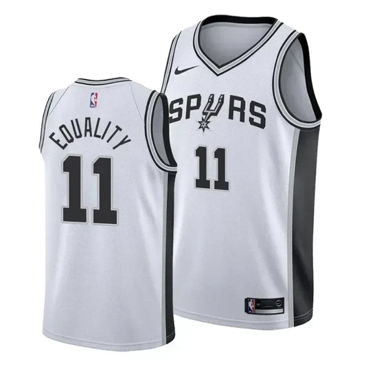 Bryn Forbes Equality San Antonio Spurs Social Justice Association White Swingman Jersey