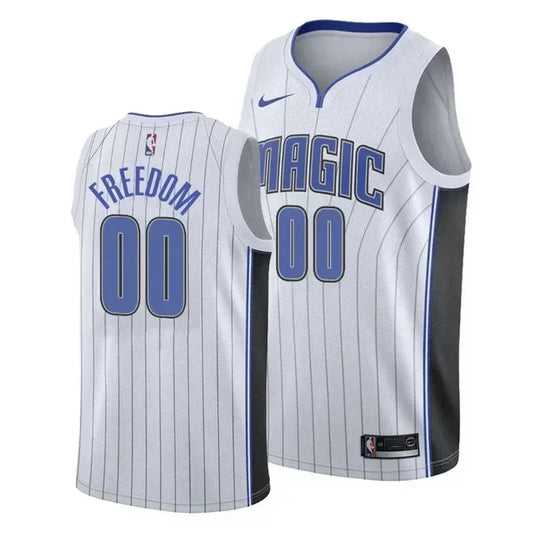 AAron Gordon Freedom Orlando Magic Social Justice Association White Swingman Jersey