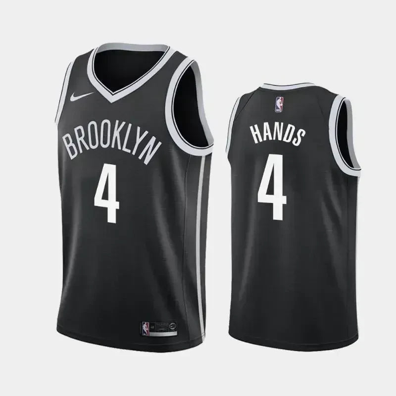 Brooklyn Nets  #4 Jaylen Hands Icon Black Swingman Jersey