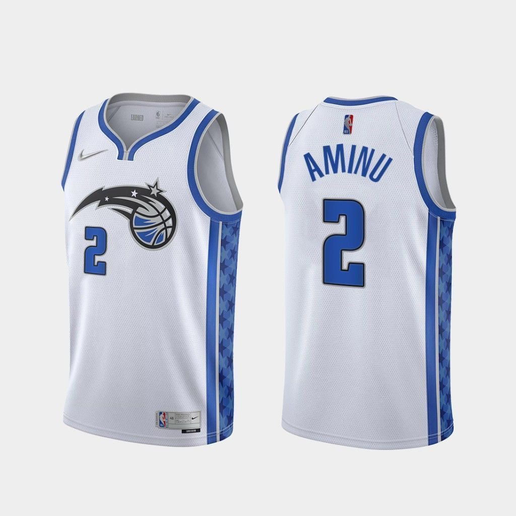 Al-Farouq Aminu Orlando Magic 2020-21 Earned Edition White Swingman Jersey