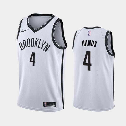 Brooklyn Nets #4 Jaylen Hands Association White Swingman Jersey