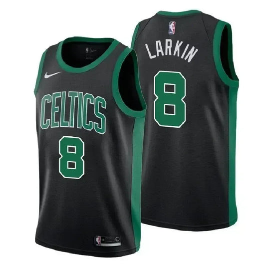 Boston Celtics #8 Shane Larkin Statement Black Swingman Jersey