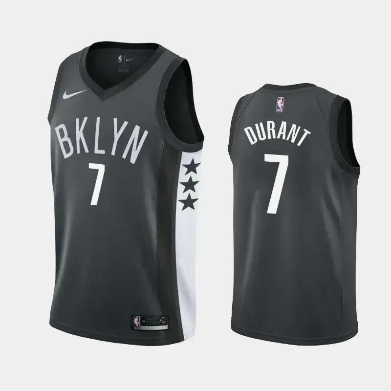 Brooklyn Nets #7 Kevin Durant Statement Black Swingman Jersey