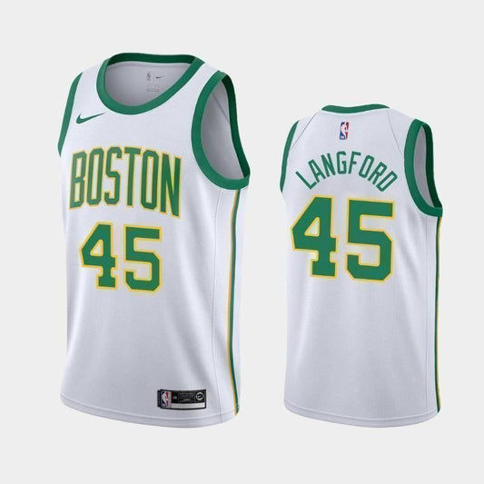 Boston Celtics #45 Romeo Langford City White Swingman Jersey