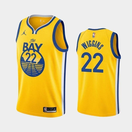 Andrew Wiggins Golden State Warriors 2020-21 Statement Gold Swingman Jersey