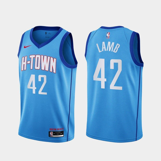 Anthony Lamb Houston Rockets 2020-21 City Blue Swingman Jersey