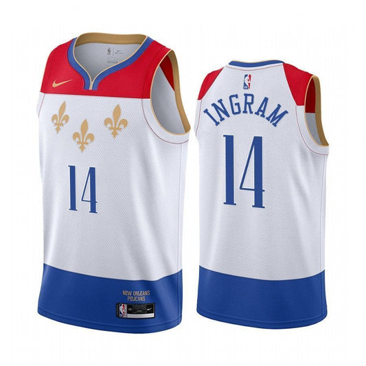 Brandon Ingram New Orleans Pelicans 2020-21 City White Swingman Jersey