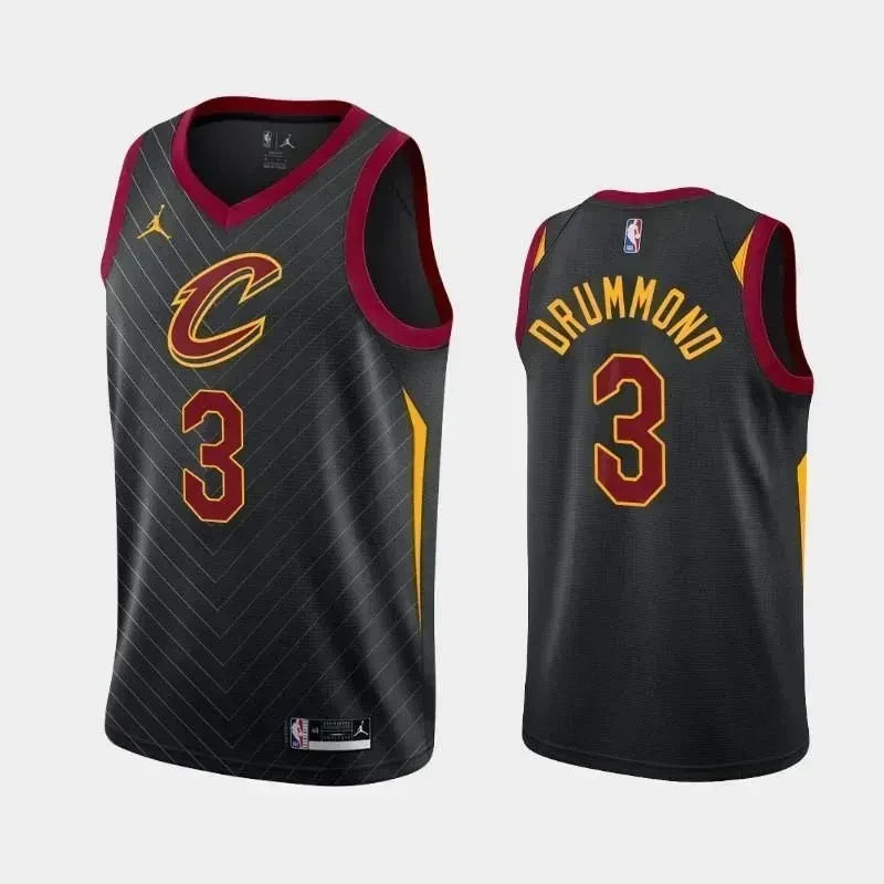 Andre Drummond Cleveland Cavaliers 2020-21 Statement Black Swingman Jersey