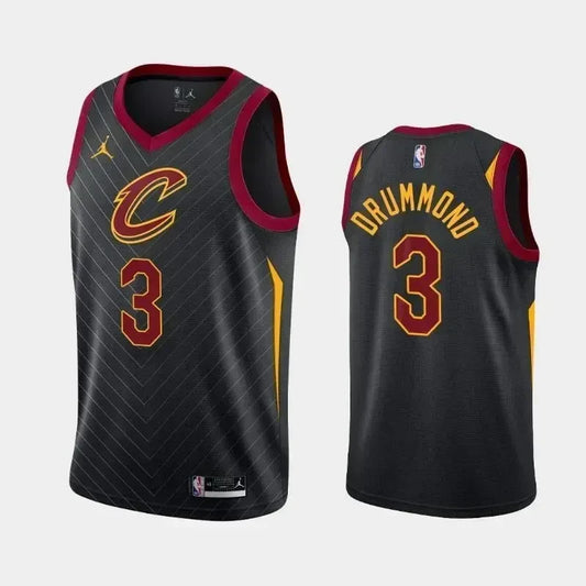 Andre Drummond Cleveland Cavaliers 2020-21 Statement Black Swingman Jersey