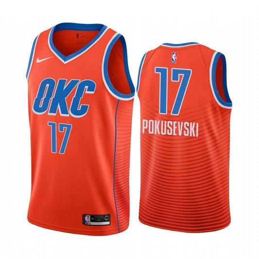Aleksej Pokusevski Oklahoma City Thunder 2020-21 Statement Orange Swingman Jersey