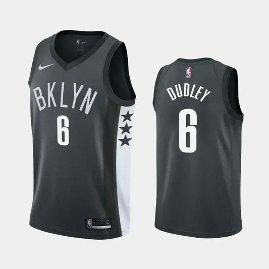 Brooklyn Nets #6 Jared Dudley Statement Black Swingman Jersey