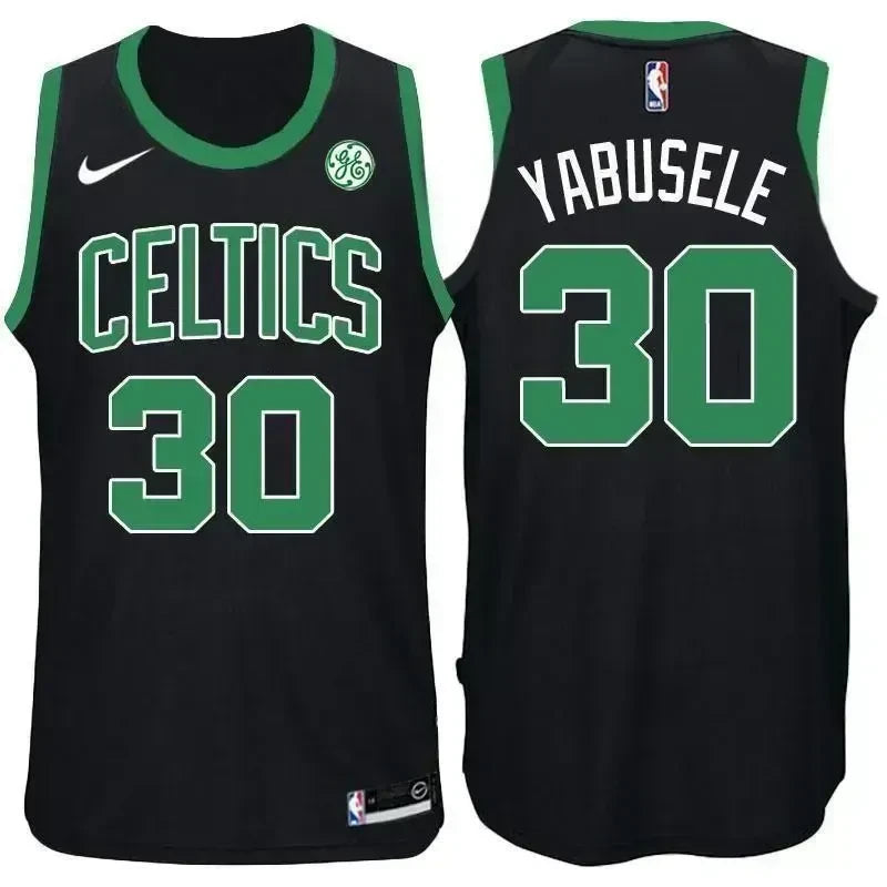 Boston Celtics #30 Guerschon Yabusele Statement Black Swingman Jersey