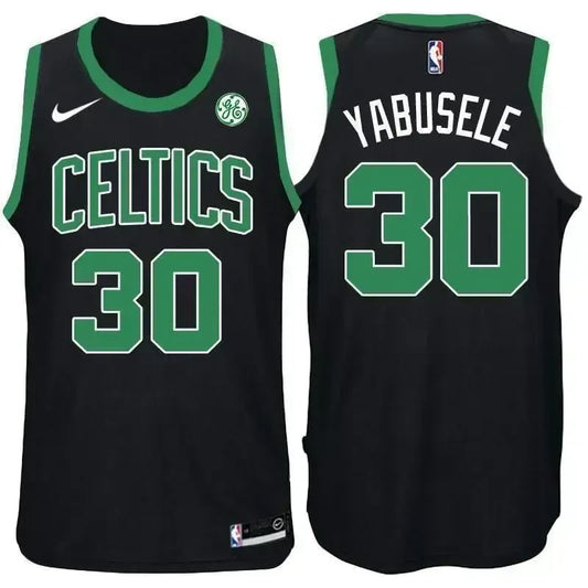 Boston Celtics #30 Guerschon Yabusele Statement Black Swingman Jersey