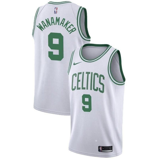 Boston Celtics #9 Bradley Wanamaker Association White Swingman Jersey
