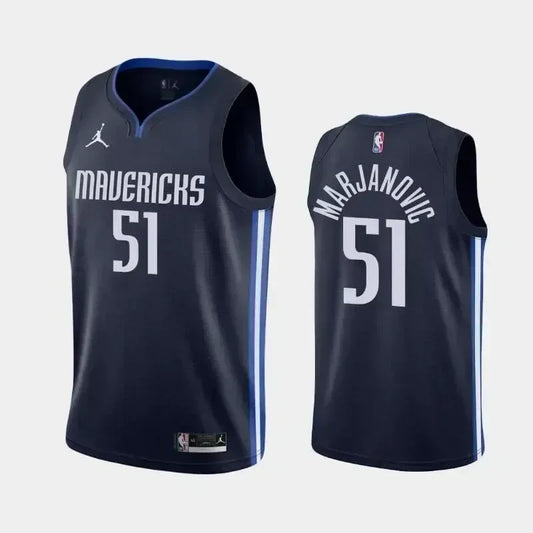 Boban Marjanovic Dallas Mavericks 2020-21 Statement Navy Swingman Jersey