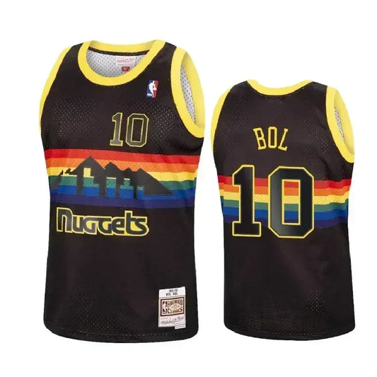 Bol Bol Denver Nuggets Reload Hardwood Classics Black Swingman Jersey