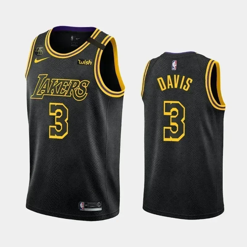 Anthony Davis Los Angeles Lakers Honors Kobe Black Mamba Swingman Jersey