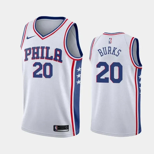 Alec Burks Philadelphia 76ers Association White Swingman Jersey