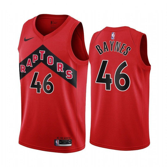 Aaron Baynes Toronto Raptors 2020-21 Icon Red Swingman Jersey