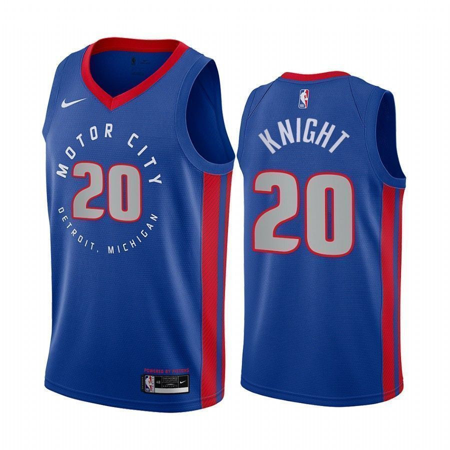 Brandon Knight Detroit Pistons 2020-21 City Blue Swingman Jersey
