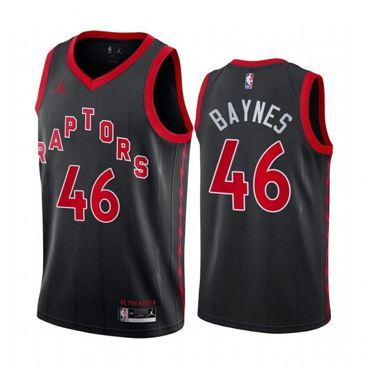 Aaron Baynes Toronto Raptors 2020-21 Statement Black Swingman Jersey