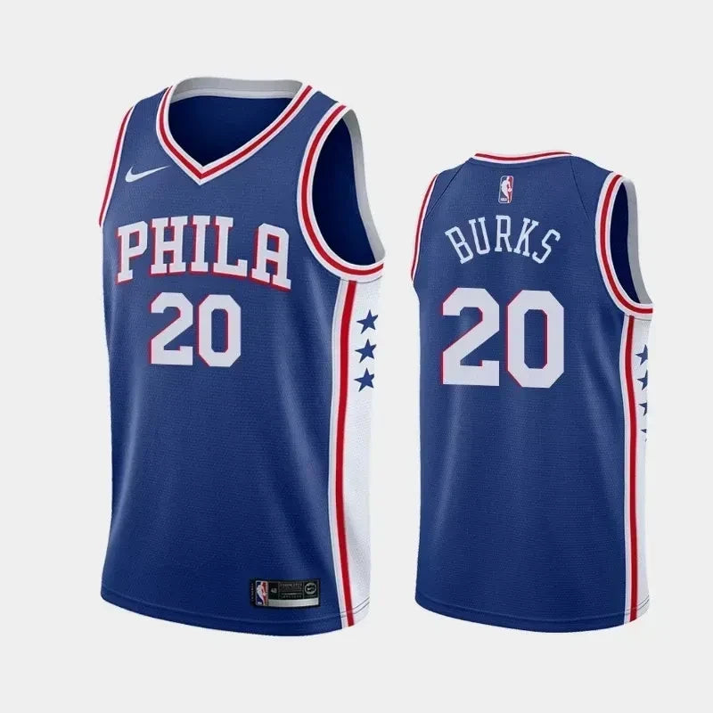 Alec Burks Philadelphia 76ers Icon Blue Swingman Jersey