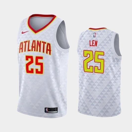 Atlanta Hawks #25 Alex Len Association White Swingman Jersey