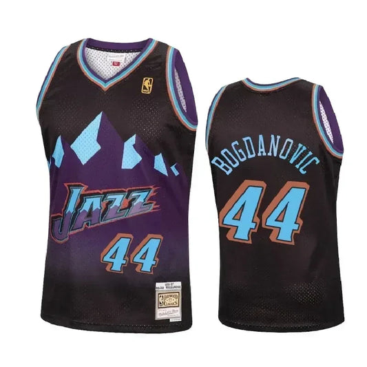 Bojan Bogdanovic Utah Jazz Reload Hardwood Classics Black Swingman Jersey
