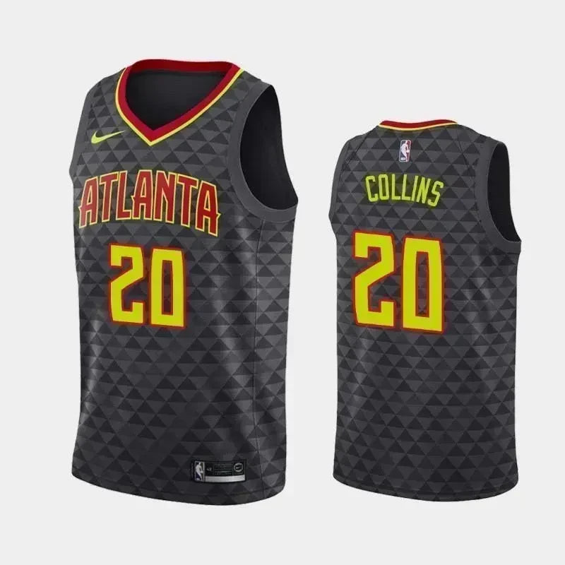 Atlanta Hawks #20 John Collins Icon Black Swingman Jersey