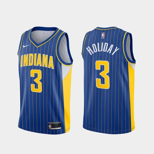 Aaron Holiday Indiana Pacers 2020-21 City Blue Swingman Jersey