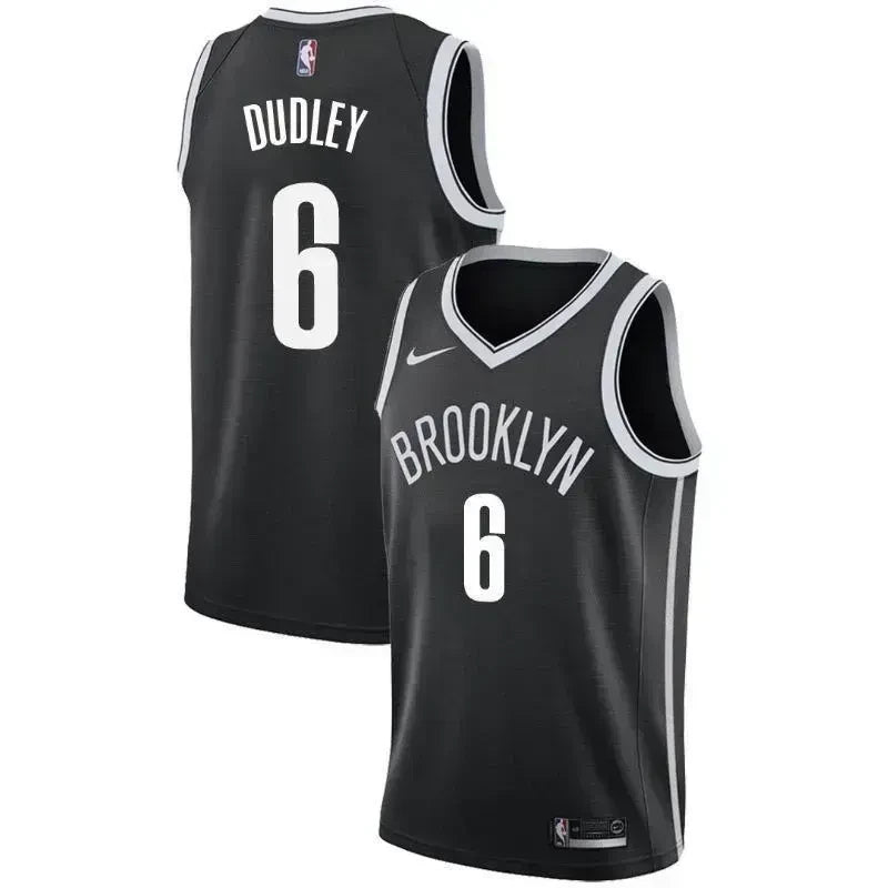 Brooklyn Nets #6 Jared Dudley Icon Black Swingman Jersey