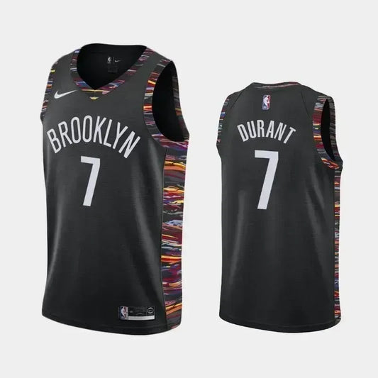 Brooklyn Nets #7 Kevin Durant City Black Swingman Jersey
