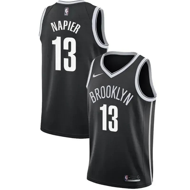 Brooklyn Nets #13 Shabazz Napier Icon Black Swingman Jersey