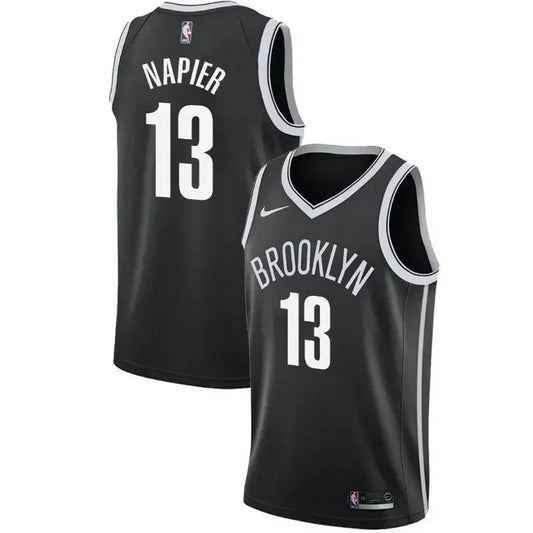Brooklyn Nets #13 Shabazz Napier Icon Black Swingman Jersey