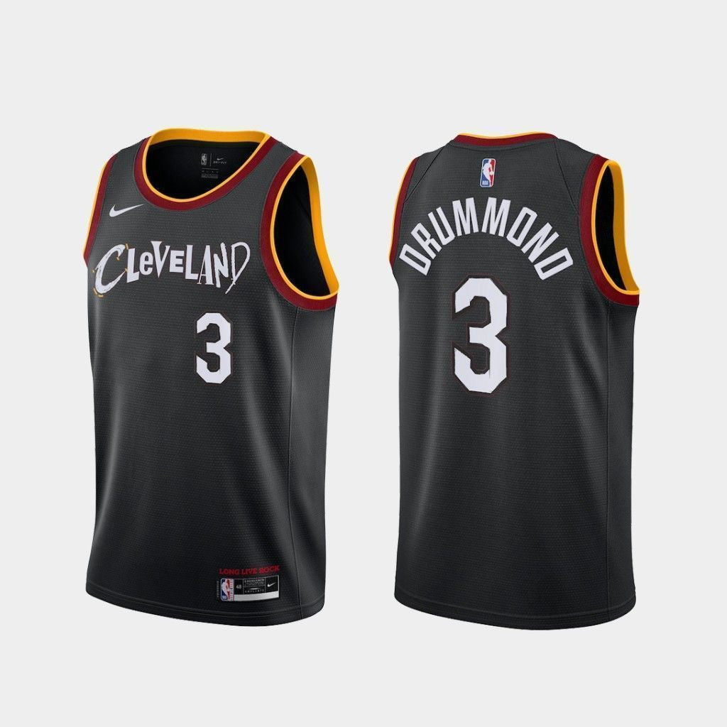 Andre Drummond Cleveland Cavaliers 2020-21 City Black Swingman Jersey