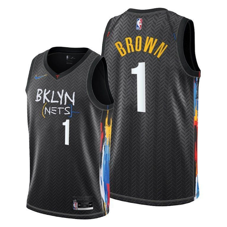 Bruce Brown Brooklyn Nets 2020-21 City Black Swingman Jersey
