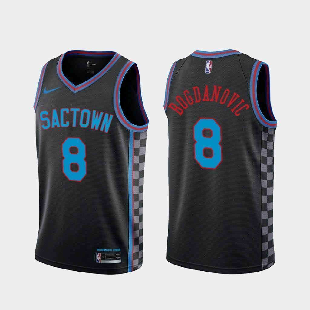 Bogdan Bogdanovic Sacramento Kings 2020-21 City Black Swingman Jersey
