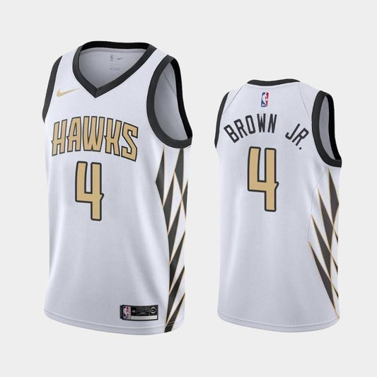 Atlanta Hawks #4 Charlie Brown Jr. City White Swingman Jersey