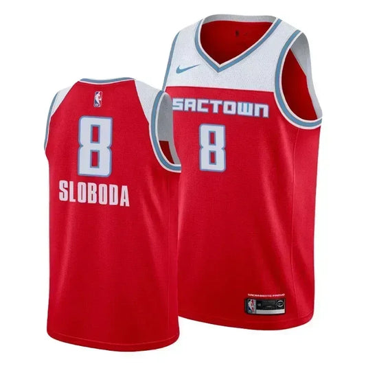 Bogdan Bogdanovic Sloboda Sacramento Kings Social Justice City Red Swingman Jersey