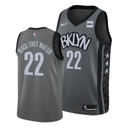 Caris LeVert Black Lives Matter Brooklyn Nets Social Justice Statement Grey Swingman Jersey